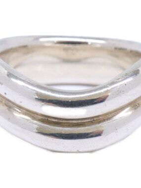 Tiffany & Co 925 Elsa Peretti Double T Cube Ring